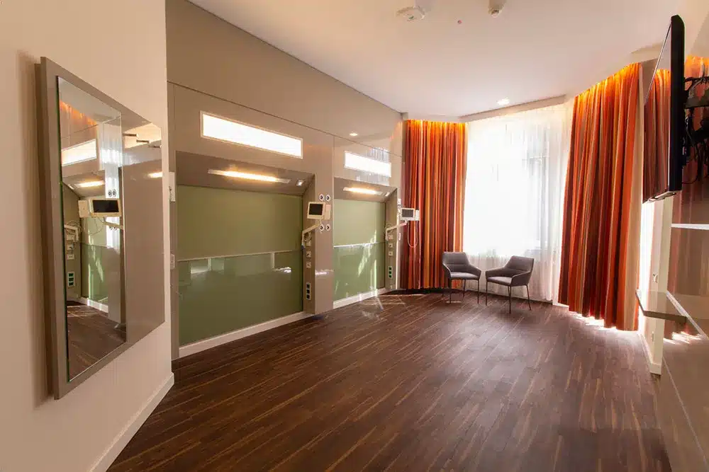 Wahlleistungszimmer der Asklepios Klinik Wiesbaden eingerichtet von cosana